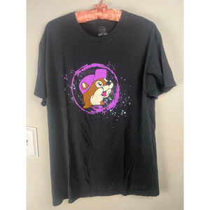 Unisex Buc-ee's T-Shirt Black/Purple Size L